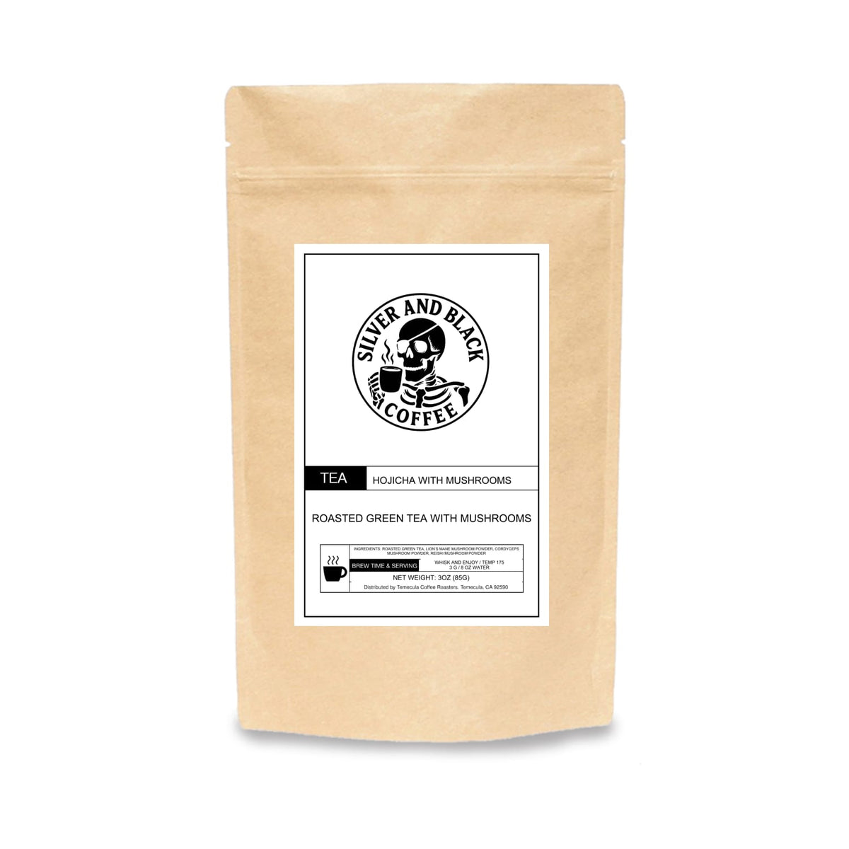 Hojicha With Mushrooms